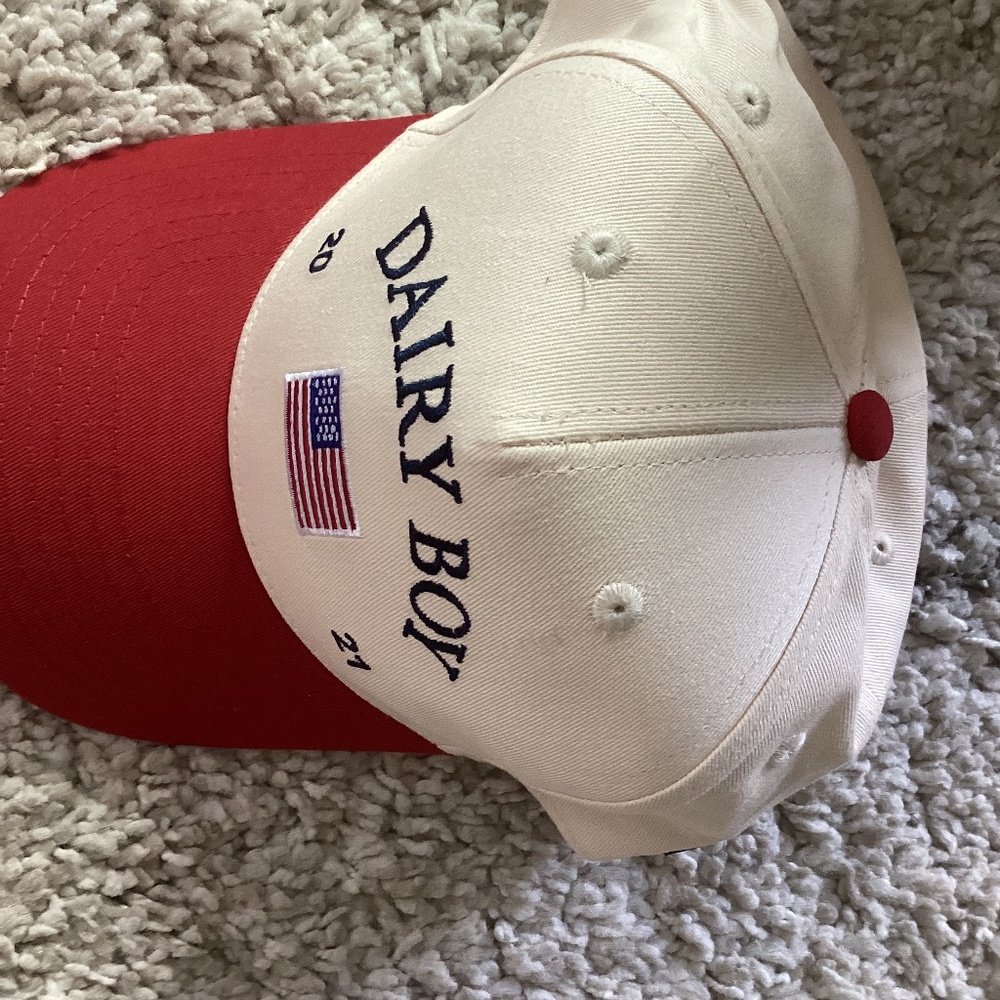 Red Dairyboy baseball hat